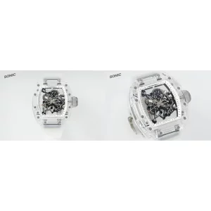 Richard Mille RM 055 Replica Super Clone – Transparent Skeleton Watch
