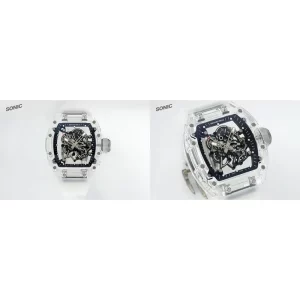 Richard Mille RM 055 Replica Super Clone – Transparent Skeleton Watch – Best Quality Replica