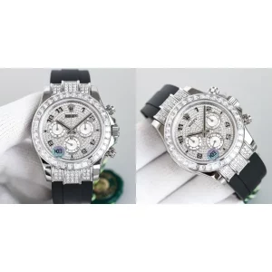 Rolex Daytona 116599 Replica Full Diamond – AAA Super Clone with Swiss Movement