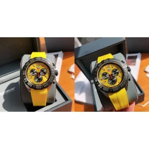 TAG Heuer F1 CAZ101AM.FT8054 Replica Super Clone - Stunning Yellow Dial & Rubber Strap