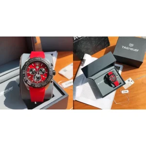 AAA TAG Heuer F1 CAZ101AN.FT8055 Replica - Red Dial & Strap Swiss - Style Racing Inspired Timepiece
