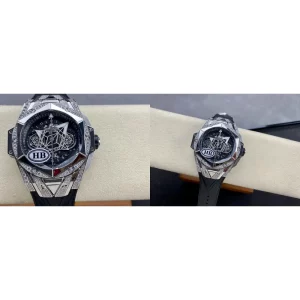 Best Hublot Big Bang 418.NX.1107.RX.1604.MXM20 Replica - Titanium Case, Skeleton Dial Design