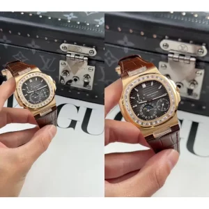 Patek Philippe Nautilus 5724R-001 Replica Super Clone - Rose Gold Dial