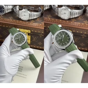 Patek Philippe Aquanaut 5168G-010 Replica Super Clone – Olive Green Dial