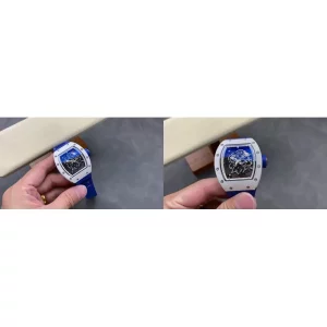 Richard Mille RM 055 Replica Super Clone - Skeleton Dial,Blue Strap