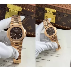 Patek Philippe Nautilus 5711/1R Replica Super Clone - Rose Gold Steel Bracelet