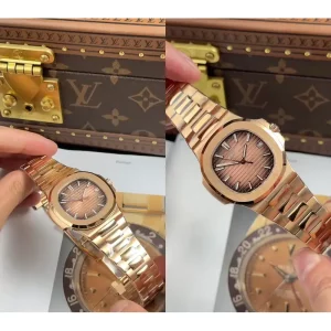 AAA Patek Philippe Nautilus 5711/1R Replica Super Clone - Gold Tone Luxury Watch