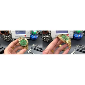 AAA Replica Rolex Daytona 116508 Gold Green – Super Clone Swiss Movement