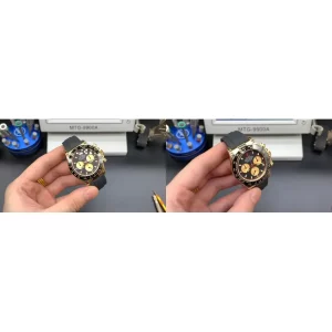 AAA Rolex Daytona 116518LN Replica – Gold & Black Super Clone Quality