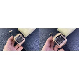 Best Hublot Square Bang Unico 821.OX.0180.RX Replica - Gold Tone Stainless Steel Watch