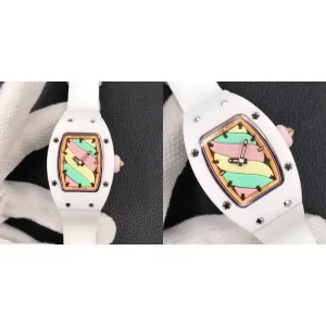 AAA Richard Mille RM 07-03 Replica Swiss - White Bezel & Pastel Dial