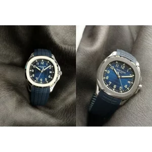 Best Patek Philippe Aquanaut 5168G-001 Replica AAA - Blue Dial, Rubber Strap