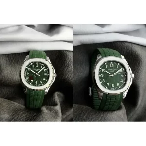 AAA Patek Philippe Aquanaut 5168G-010 Replica Super Clone - Green Rubber Strap