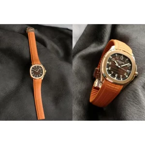 Best Patek Philippe Aquanaut 5167R-A Replica Swiss - Brown Dial, Orange Rubber Strap