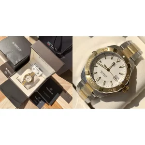 Best TAG Heuer Aquaracer WAY1120.BA0930 Replica Swiss – Gold Tone & White Dial