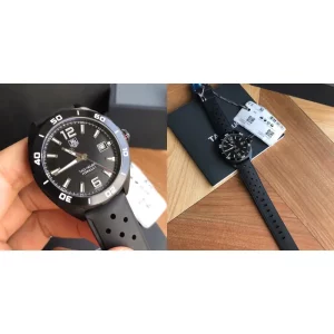 Best TAG Heuer F1 WAZ2115.FT8023 Replica Swiss - Black Dial & Rubber Strap