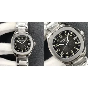 AAA Patek Philippe Aquanaut 5167/1A-001 Replica Super Clone – Black Dial Stainless Steel