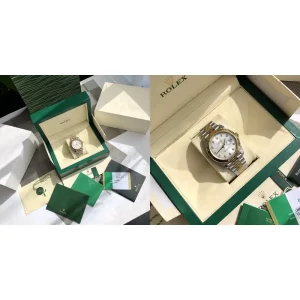 AAAAA Rolex Datejust 126334 Replica Super Clone - Two-Tone & Gold Steel, Fluted Bezel
