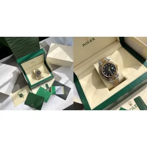 AAA Rolex Datejust 126333 Replica - Black Dial, Two-Tone Gold & Stainless Steel