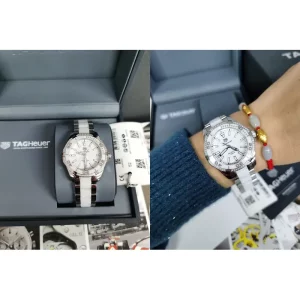 AAA TAG Heuer Aquaracer WAY131H.BA0914 Replica - Stainless Steel & White Diamond Bezel