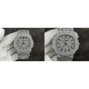 AAA Patek Philippe Nautilus 7021/1G-001 Replica Super Clone - Diamond Bezel