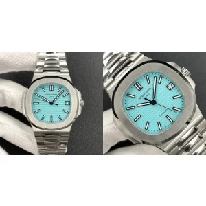 Patek Philippe Nautilus 5711 Replica Super Clone - Stainless Steel & Tiffany Blue Dial
