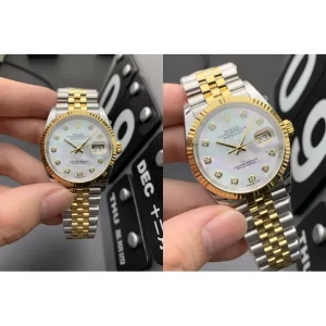 AAA Rolex Datejust 116233 Replica – Gold & Stainless Steel Fluted Bezel