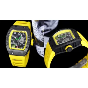 AAA Richard Mille RM 005 Replica Swiss - Bright Yellow Rubber