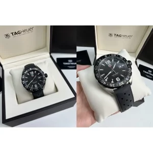 Best TAG Heuer F1 WAZ1110.FT8023 Replica Super Clone - Black Dial, Rubber Strap
