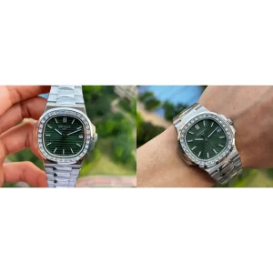 Fake Patek Philippe Nautilus 5711-1300A-001 Replica Swiss - Emerald Green Dial