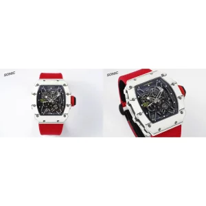 AAAA Richard Mille RM 35-01 Replica Super Clone – Black Skeleton Dial