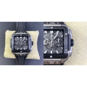 Best Hublot Square Big Bang Unico 821.NM.0170.RX Replica – Black Skeleton Dial