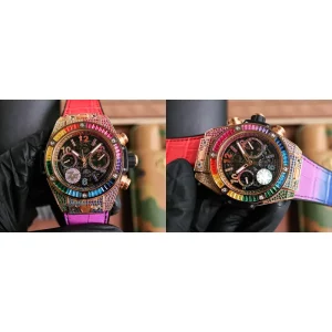 Hublot Big Bang Unico 411.OX.9910.LR.0999 Replica Super Clone – Rose Gold & Black Rubber