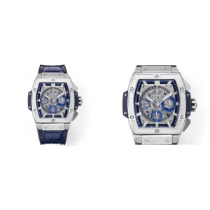 Fake Hublot Spirit of Big Bang 641.NX.7170.LR Replica - Titanium Case & Blue Accents