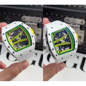 AAA Richard Mille RM 61-01 Replica – White Ceramic Case Skeleton Dial