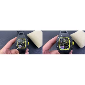 AAAAA Richard Mille RM 011 Replica - Yellow Carbon Fiber Case