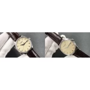 Best Patek Philippe Calatrava 5227G-001 Replica Swiss - Cream Dial Leather Strap