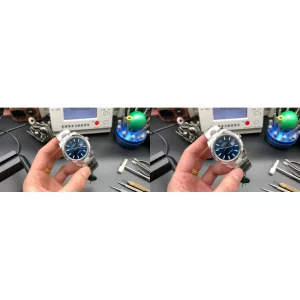 AAA Rolex Datejust 126300 Replica Swiss - Silver Dial & Blue Bezel