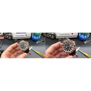Rolex Yacht-Master 116695SATS Replica Super Clone - Platinum Bezel, Chocolate Dial