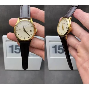 Best Patek Philippe Calatrava 5227J-001 Replica Swiss - Whits Dial Leather Strap