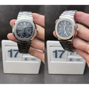AAAAA Swiss Patek Philippe Nautilus 5712R Replica - Stainless Steel Case & Black Dial