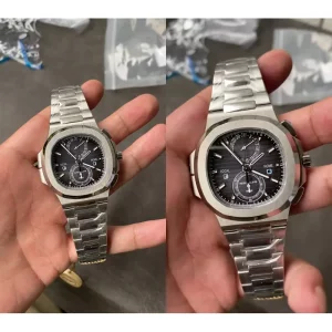 AAA Patek Philippe Nautilus 5990/1A Replica Super Clone - Stainless Steel & Black Dial