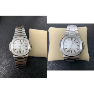 Best AAA Patek Philippe Nautilus 5711A-011 Replica - White Dial & Stainless Steel
