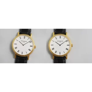 Best Patek Philippe Calatrava 5120J-33 Replica Swiss - White Dial & Gold Case