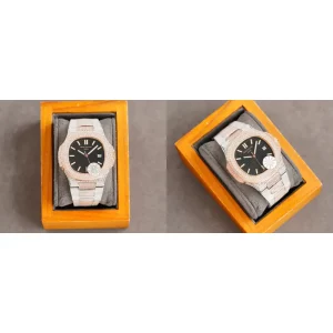 AAAAA Patek Philippe Nautilus 5711 Replica - Rose Gold & Diamond Bezel