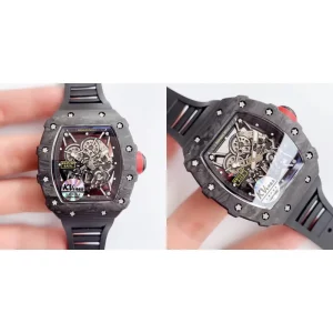 AAAAA Richard Mille RM 35-02 Replica Swiss - Skeleton Dial & Carbon Fiber Case