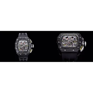 AAAAA Richard Mille RM 11-03 Replica Swiss - Carbon Fiber Case & Skeleton Dial