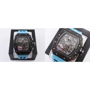 AAAAA Richard Mille RM 11-03 Replica Super Clone - Carbon Fiber & Turquoise Rubber