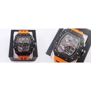Richard Mille RM 11-03 Replica Super Clone - Oranger Rubber & Carbon Fiber Case