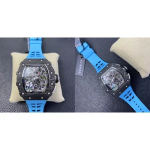 AAA Richard Mille RM 11-03 Super Clone - Skeleton Dial, Blue Rubber Strap